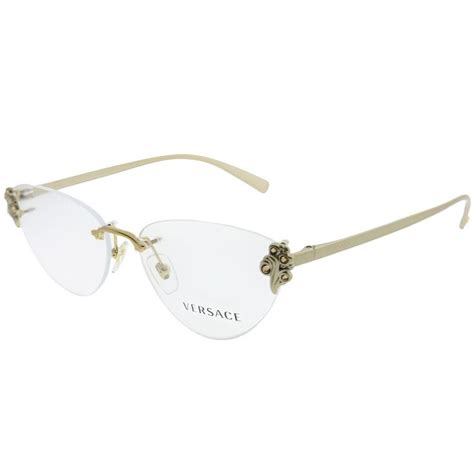 versace ladies rimless glasses|eyewear versace prescription glasses.